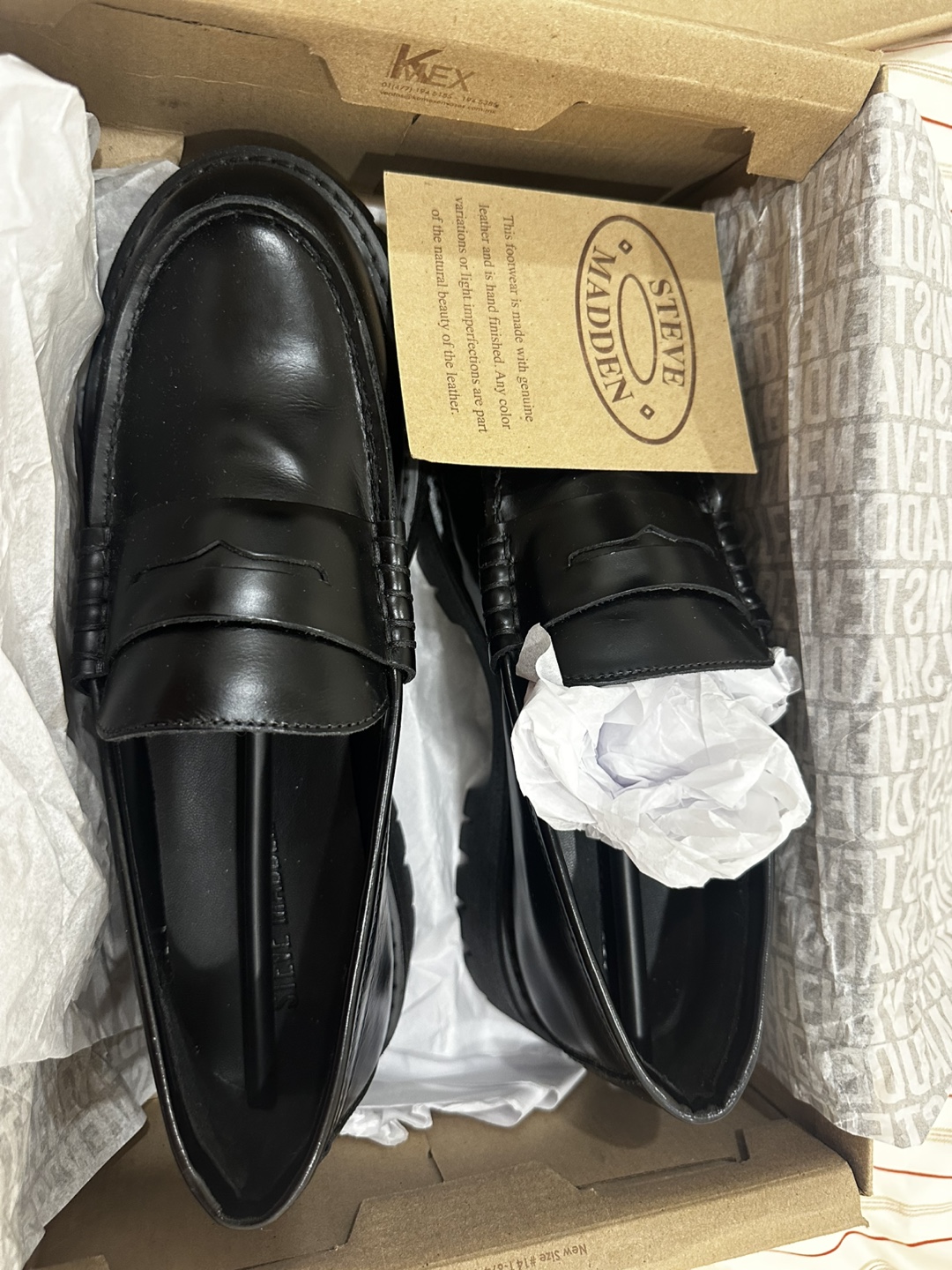 Steve Madden Langsten Black Loafers - Size 9.5 - photo 2