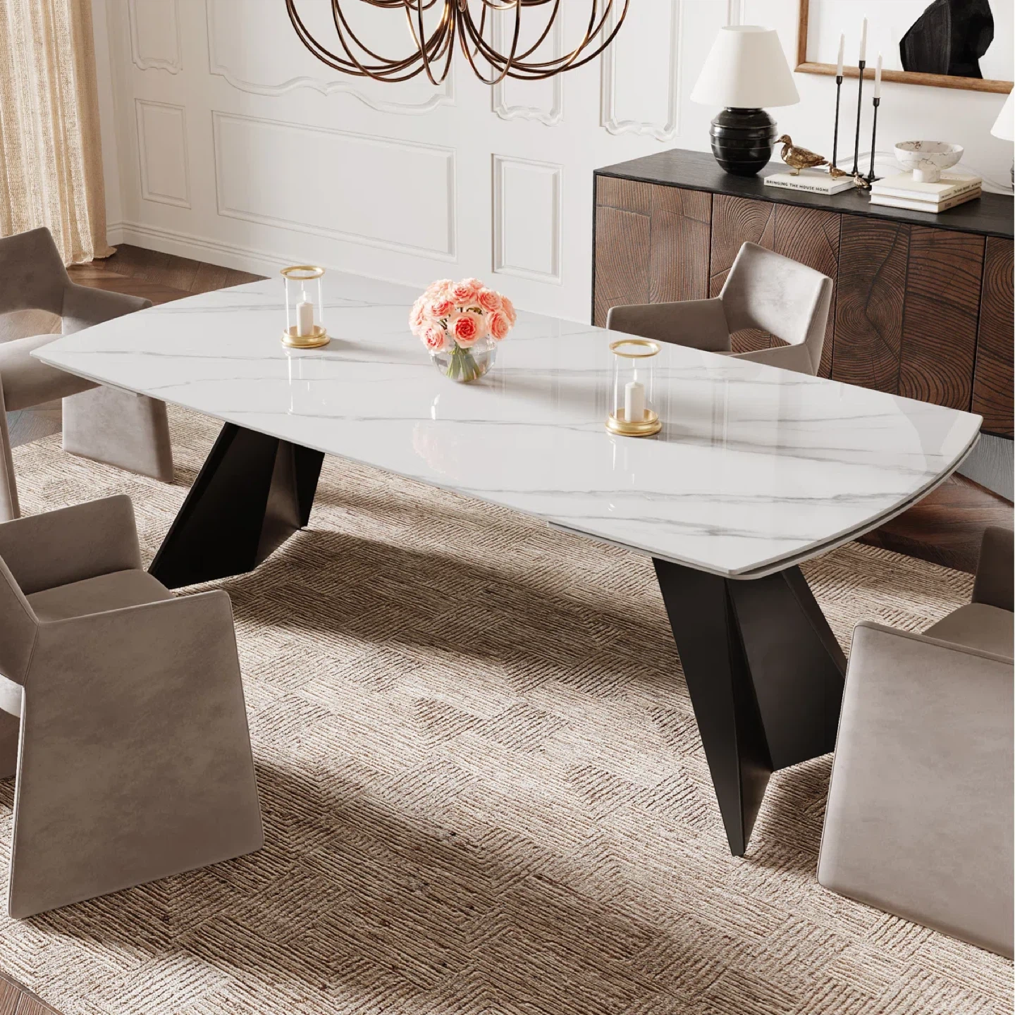 New marble Dining Table with - photo 3
