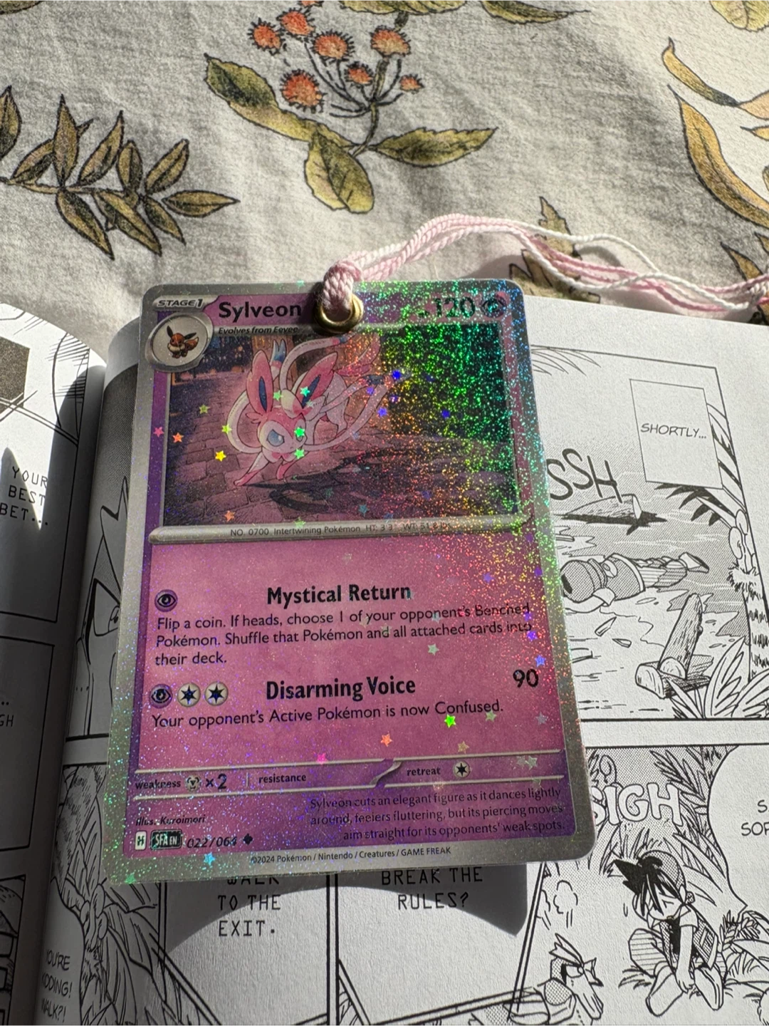 POKEMOM CARD BOOKMARK! SYLVEON *CUSTOM/HANDMADE!