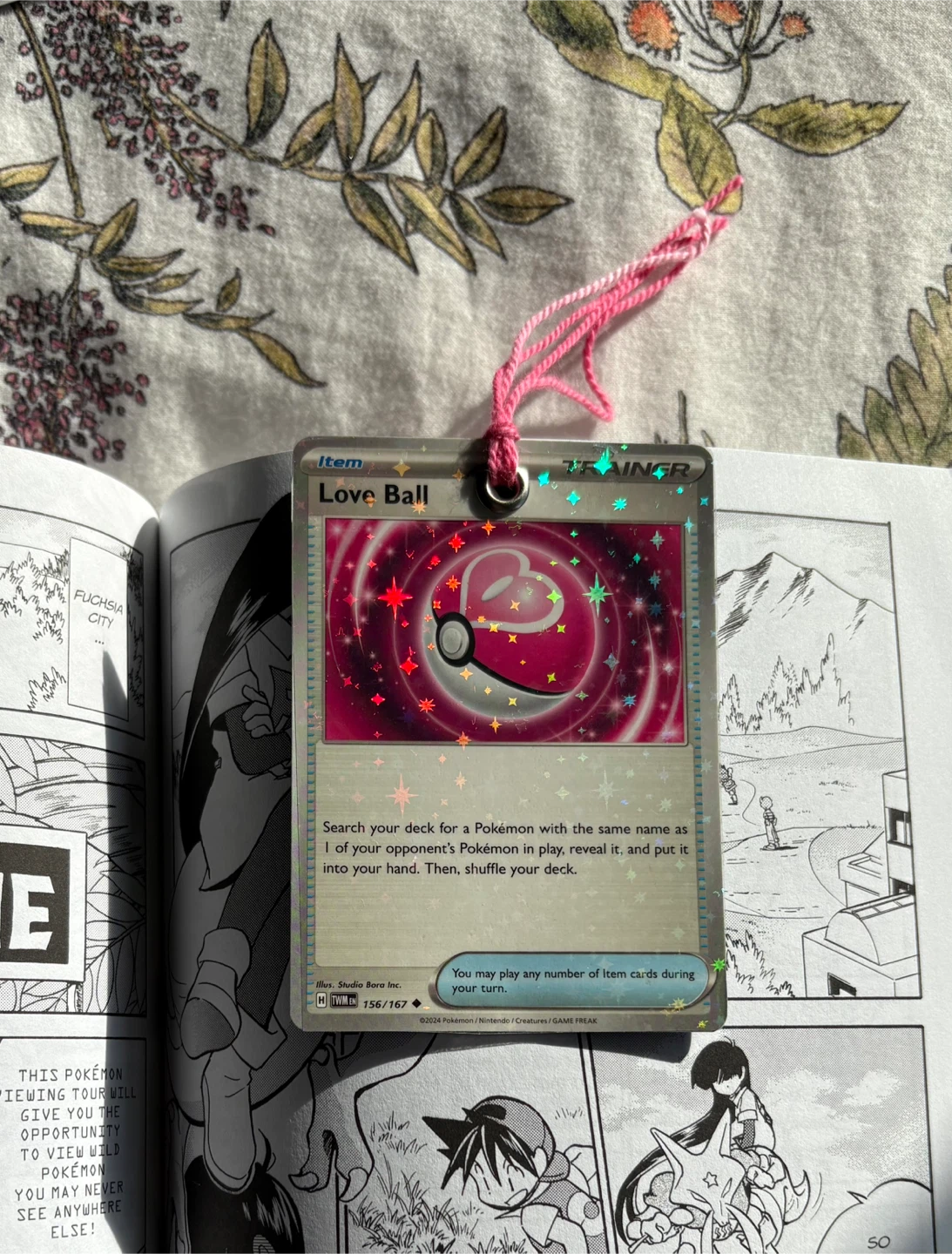 POKEMON CARD BOOKMARK! LOVE BALL *CUSTOM/HANDMADE