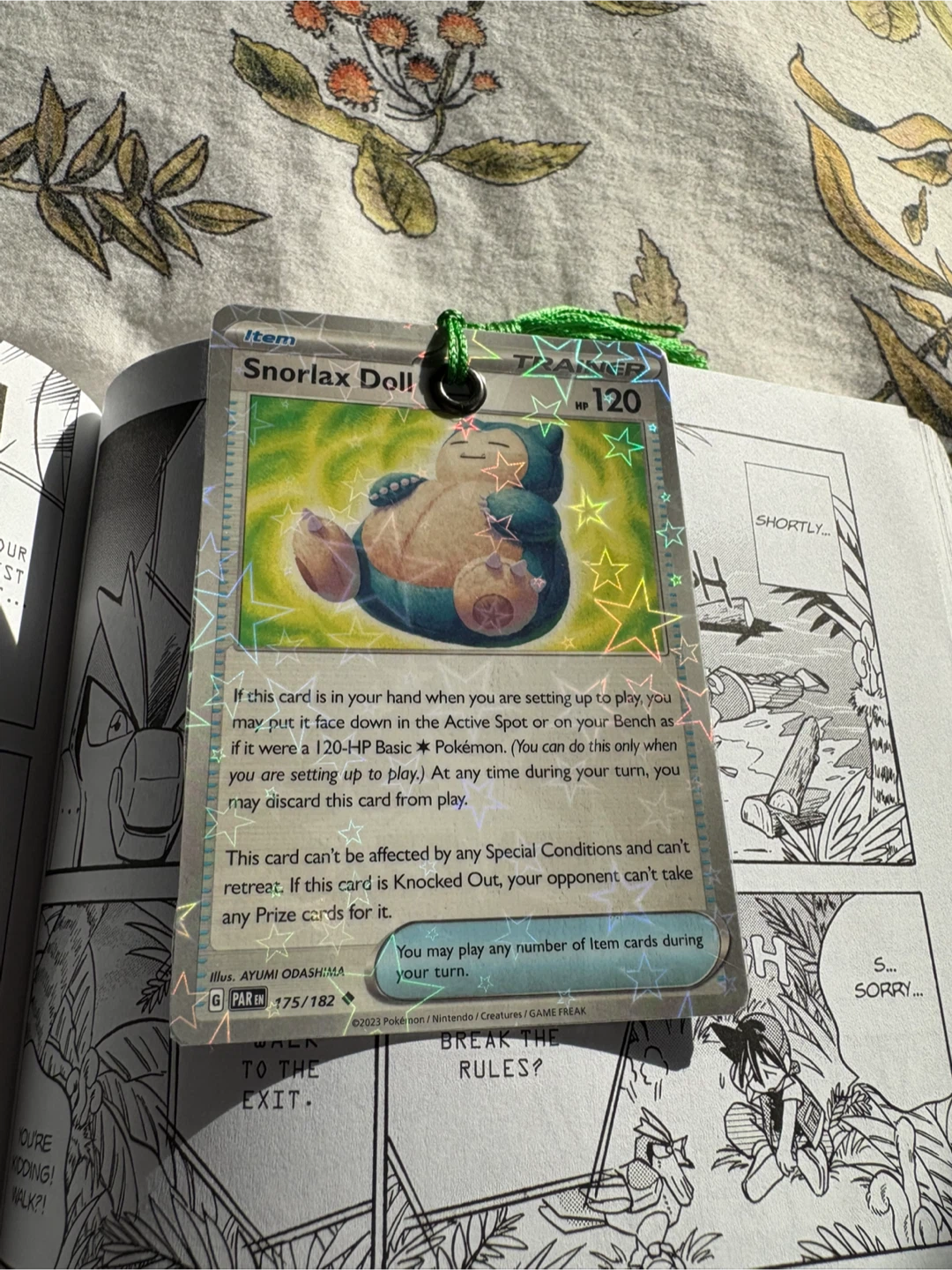 POKEMON CARD BOOKMARKS! SNORLAX *CUSTOM/HANDMADE
