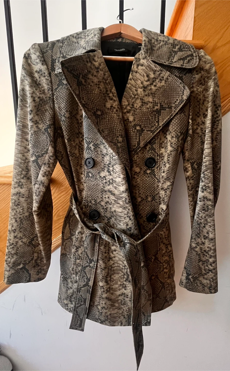 Tahari Snakeskin Print Jacket