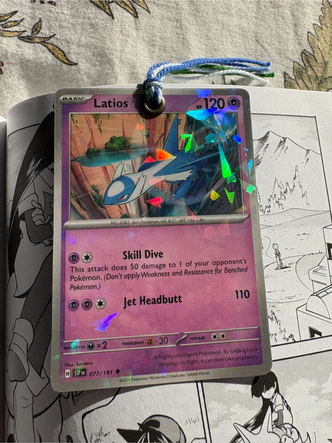 POKEMON CARD BOOKMARK! LATIOS! *CUSTOM/HANDMADE - photo 3