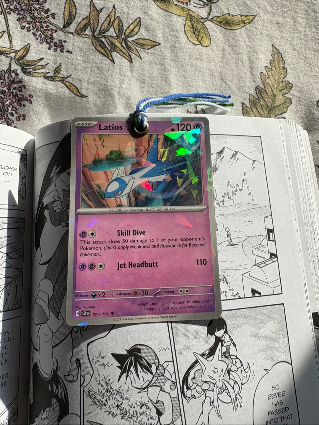 POKEMON CARD BOOKMARK! LATIOS! *CUSTOM/HANDMADE