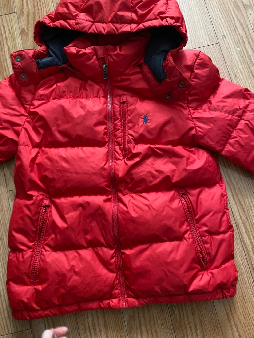 Ralph Lauren Red Down Puffer Kids Jacket - photo 2