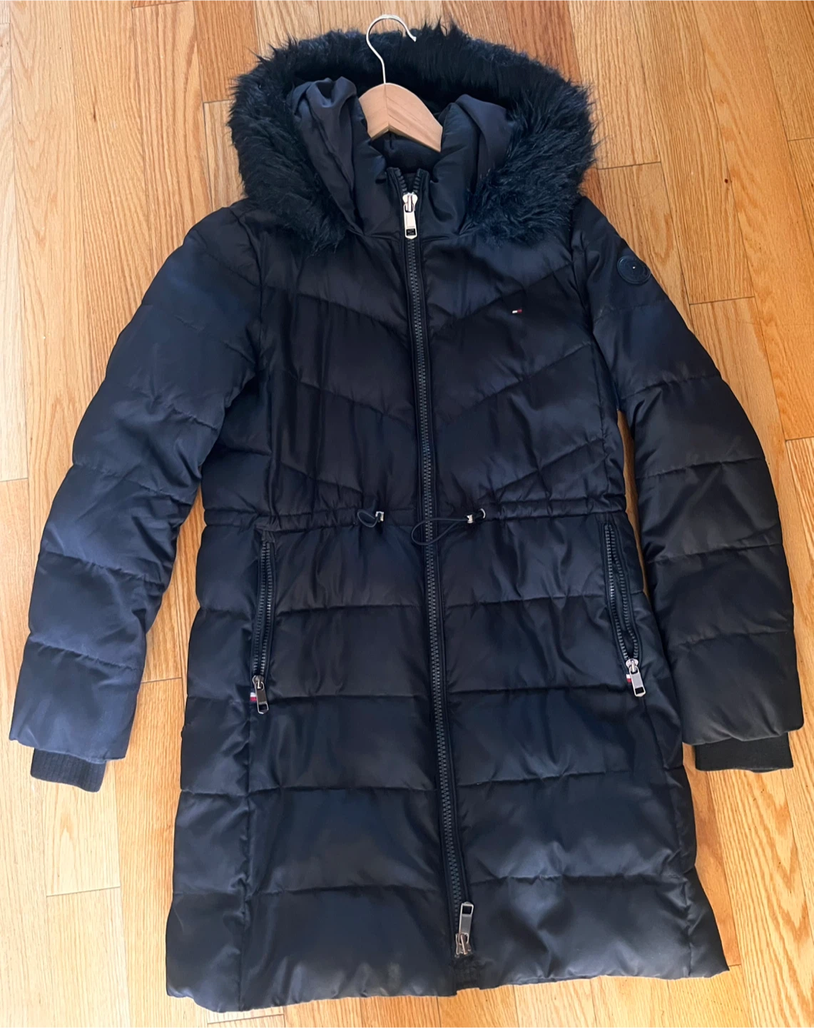 Tommy Hilfiger Black Puffer Coat