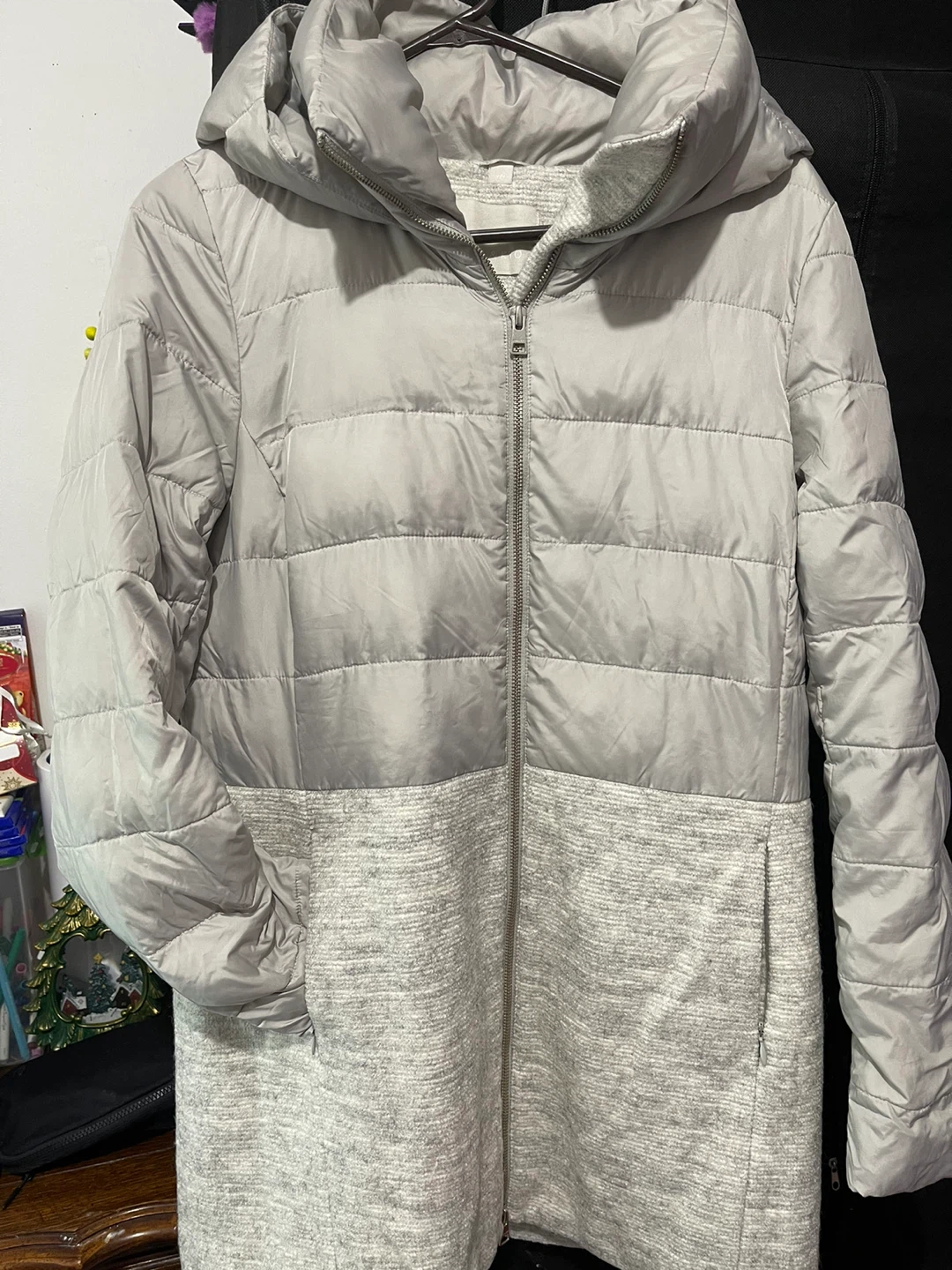 Soia & Kyo Down Puffer Coat - Light Grey - photo 5