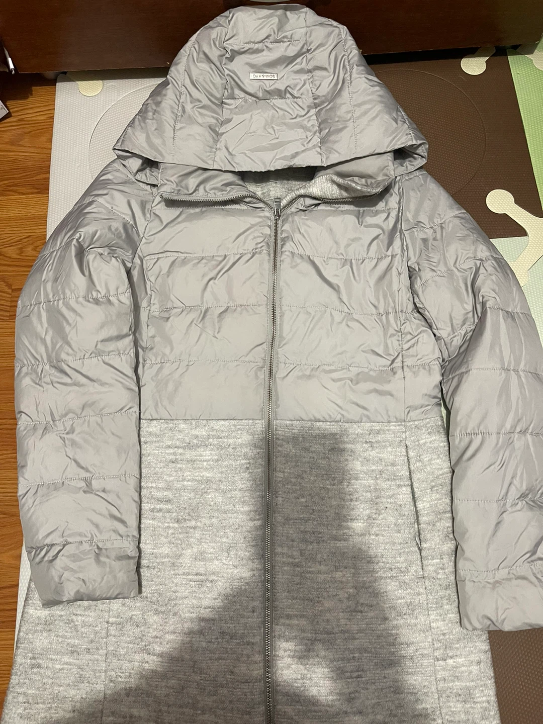Soia & Kyo Down Puffer Coat - Light Grey - photo 2