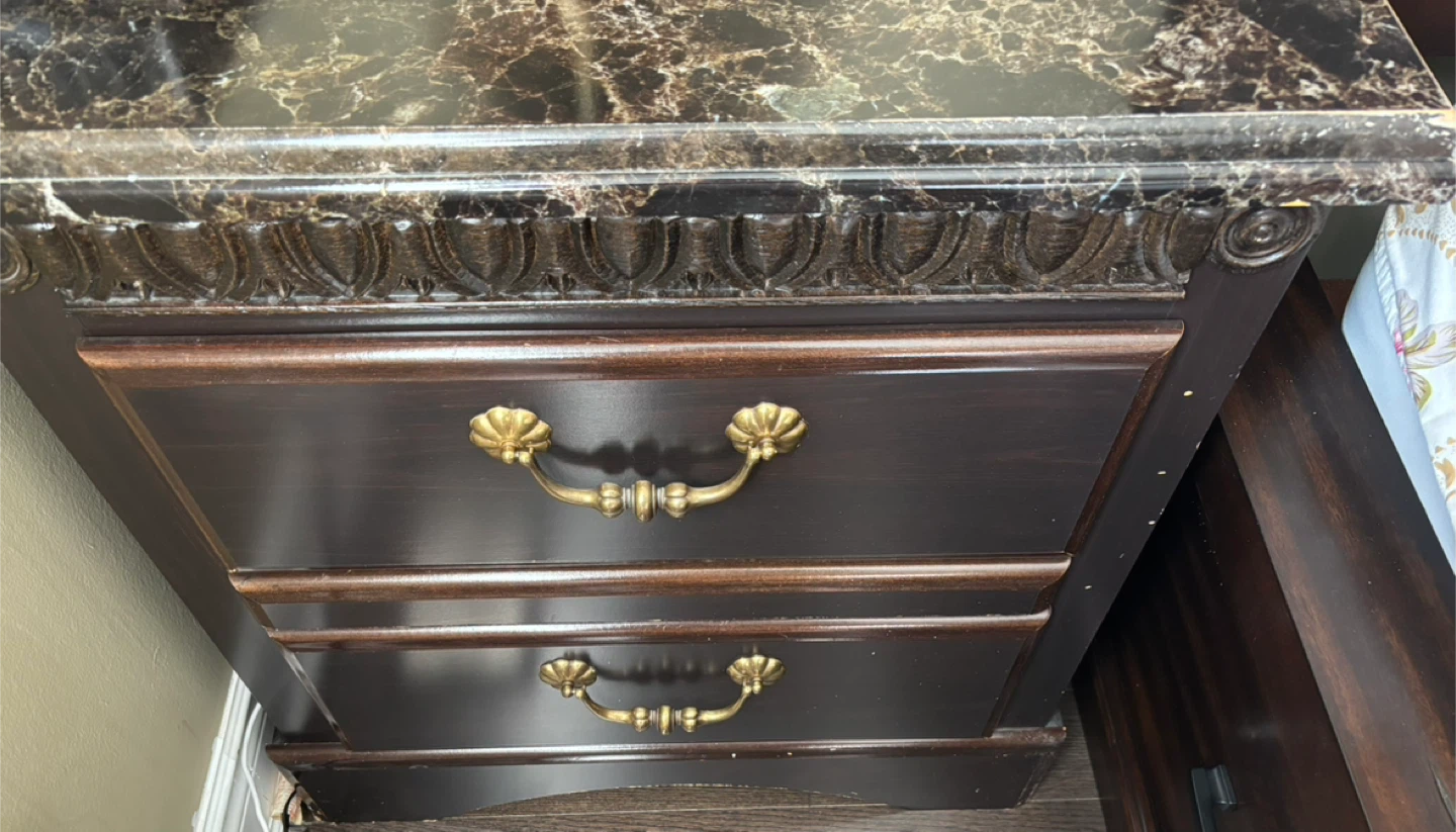 2 Brown Nightstand - photo 5