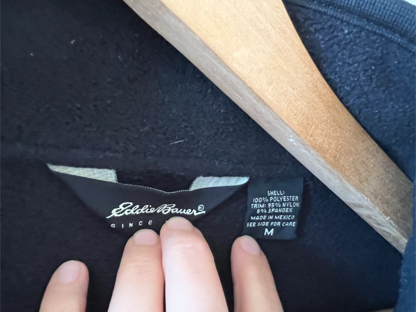 Eddie Bauer Black Fleece Jacket - Size M - photo 3