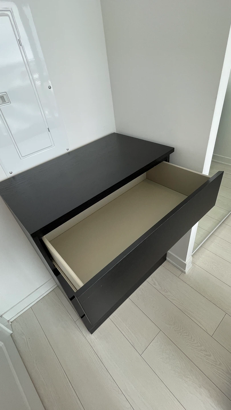 IKEA Black-Brown 4-Drawer Dresser - photo 3