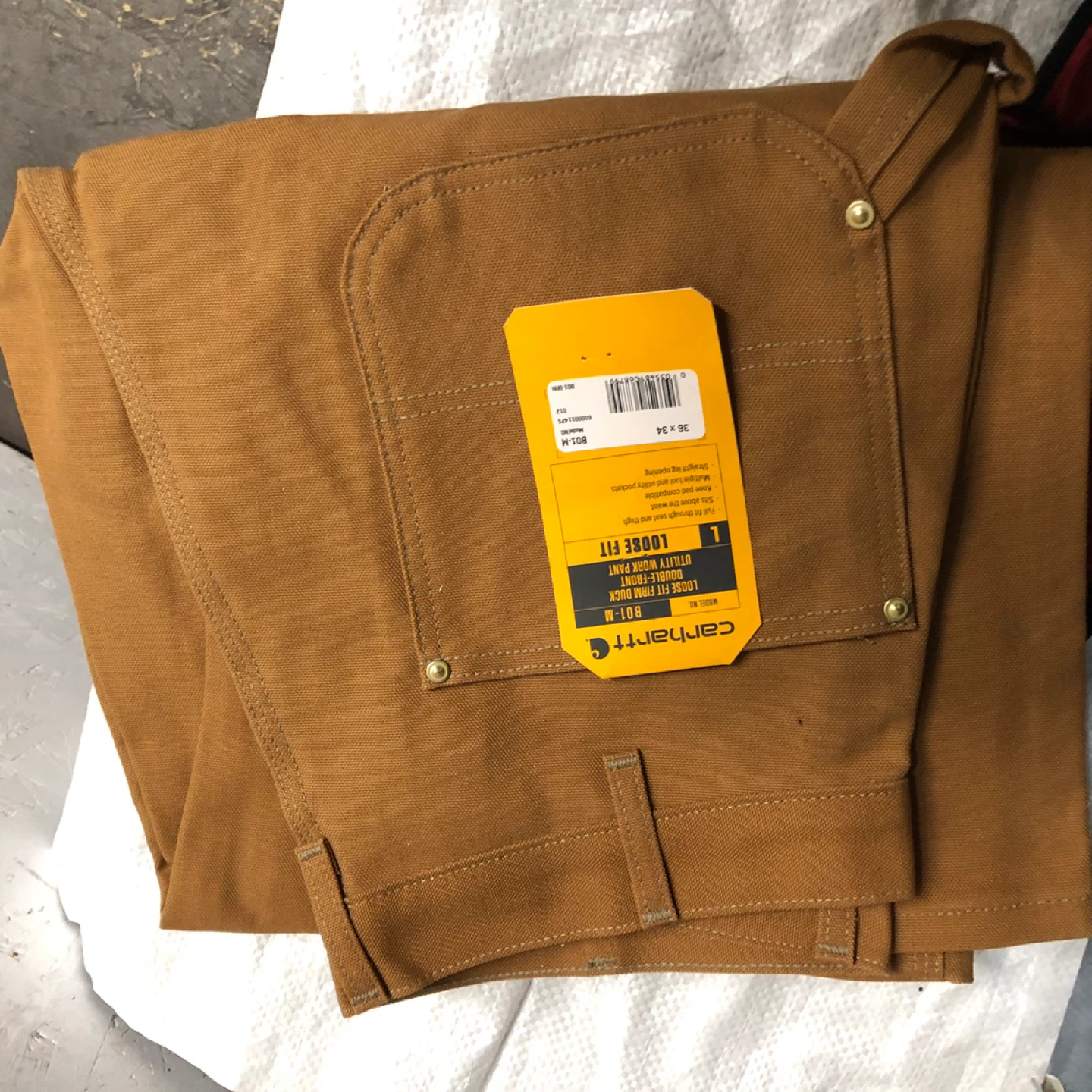 Carhartt B01-M Loose Fit Utility Work Pant 36x34 - photo 2