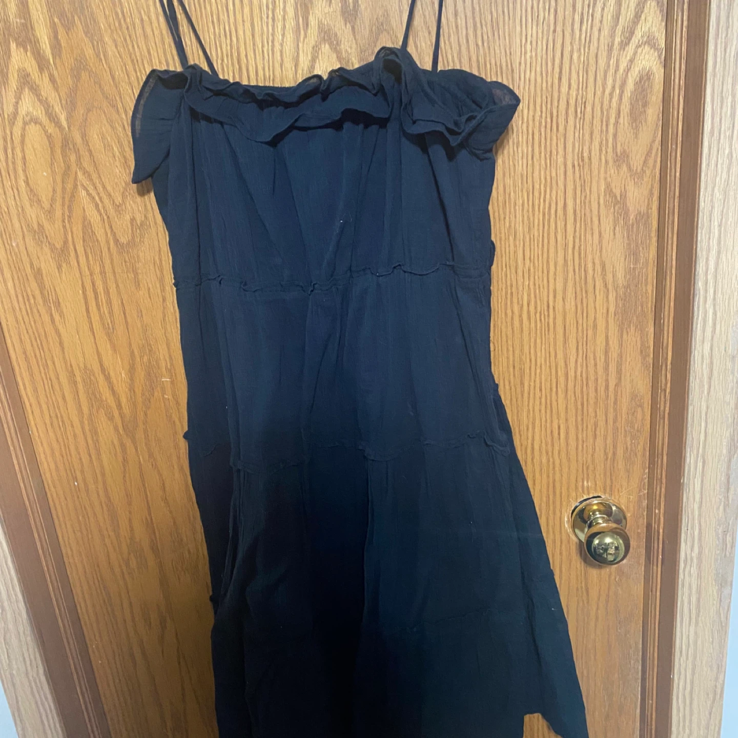 Really cute black tie up strap dress - photo 2