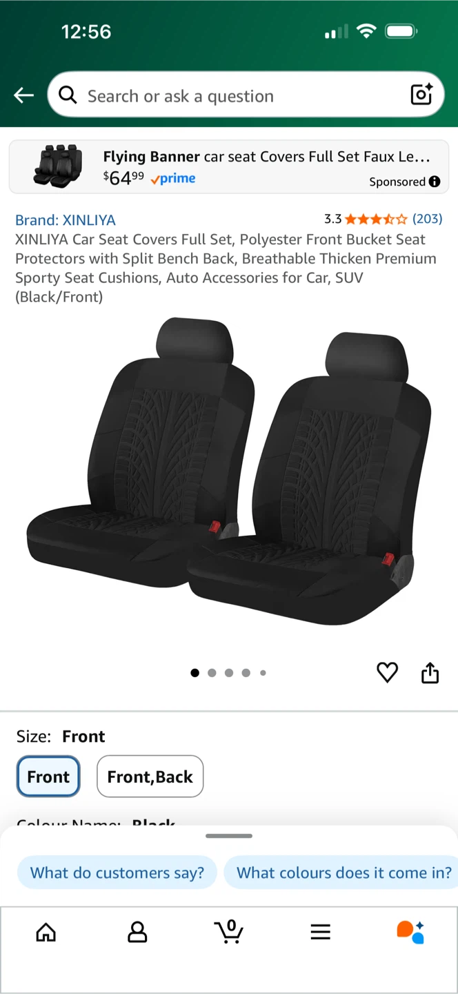 XINLIYA Car Seat Cover - Black