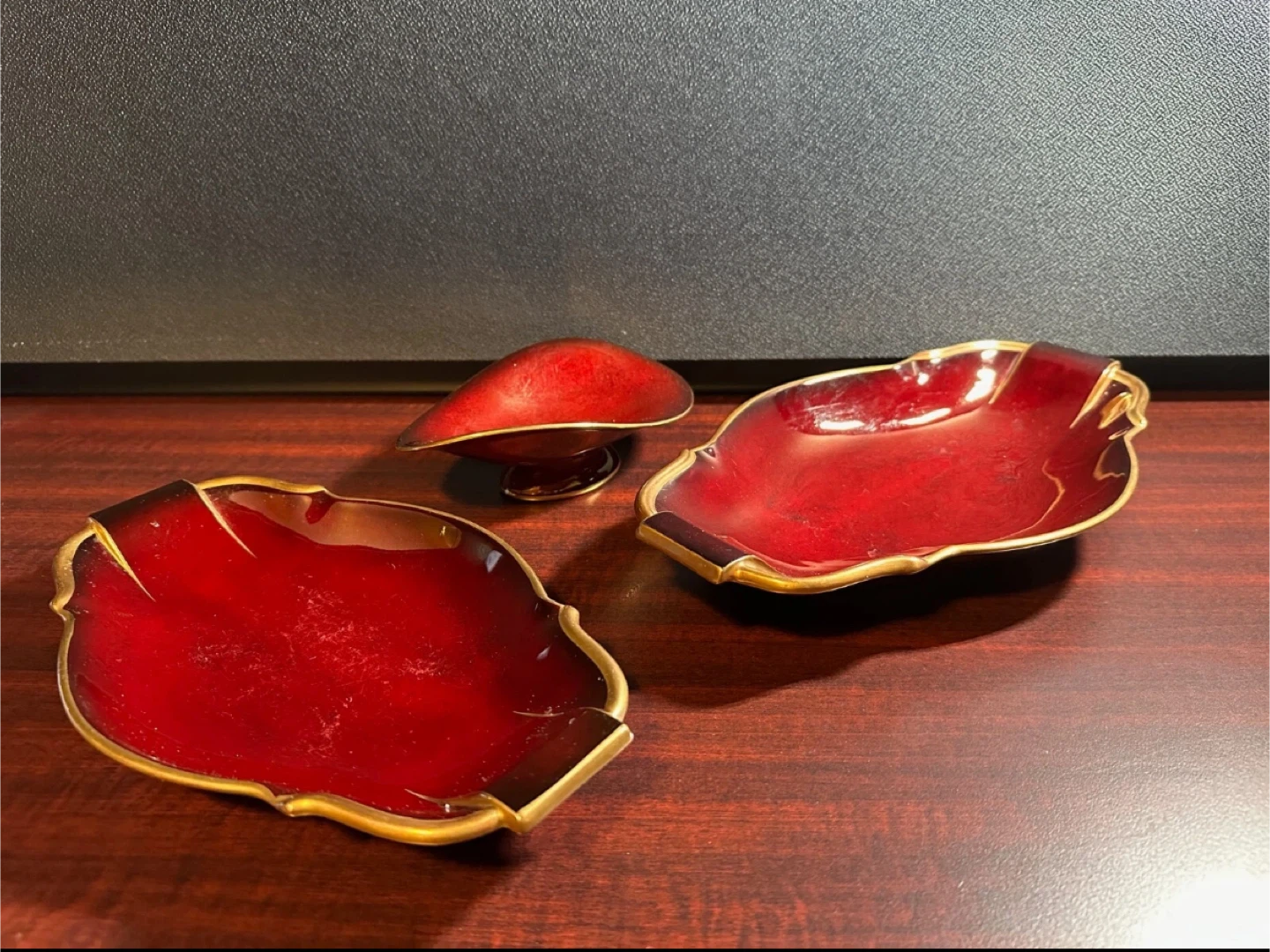 Carlton Ware Handpainted Rouge Royale Dishes