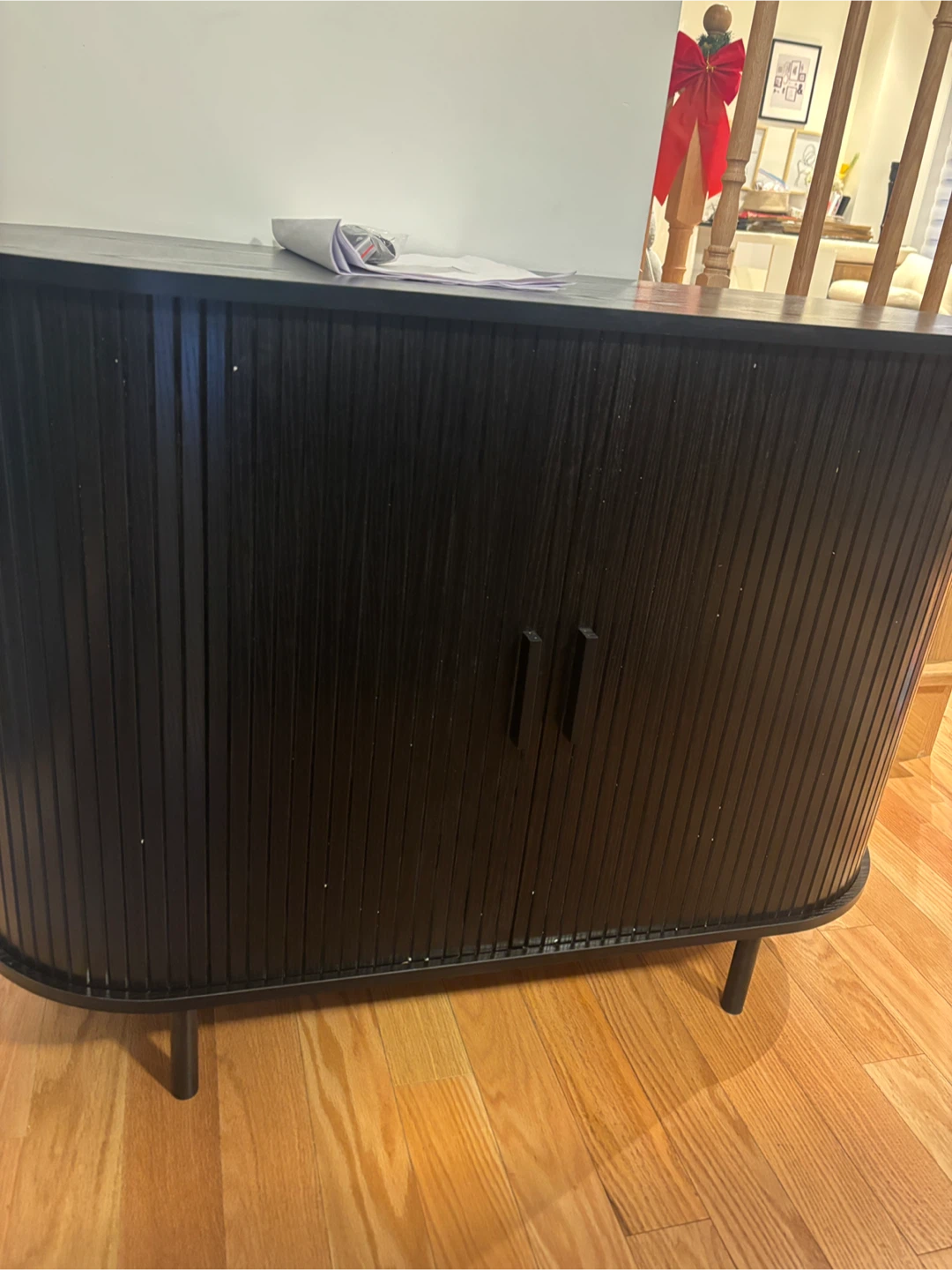 Tambour Door Sideboard/ Entryway cabinet with shelves - photo 3