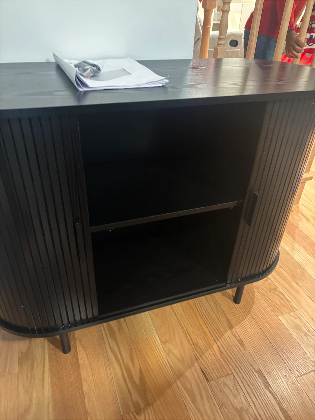 Tambour Door Sideboard/ Entryway cabinet with shelves - photo 5