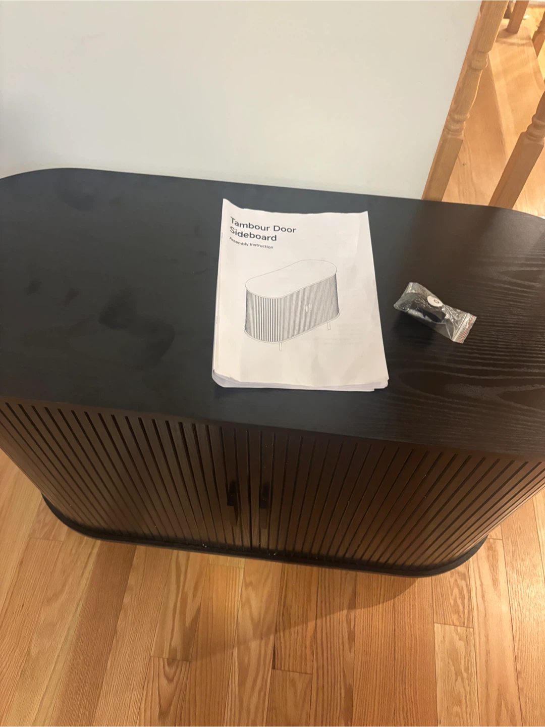 Tambour Door Sideboard/ Entryway cabinet with shelves - photo 4