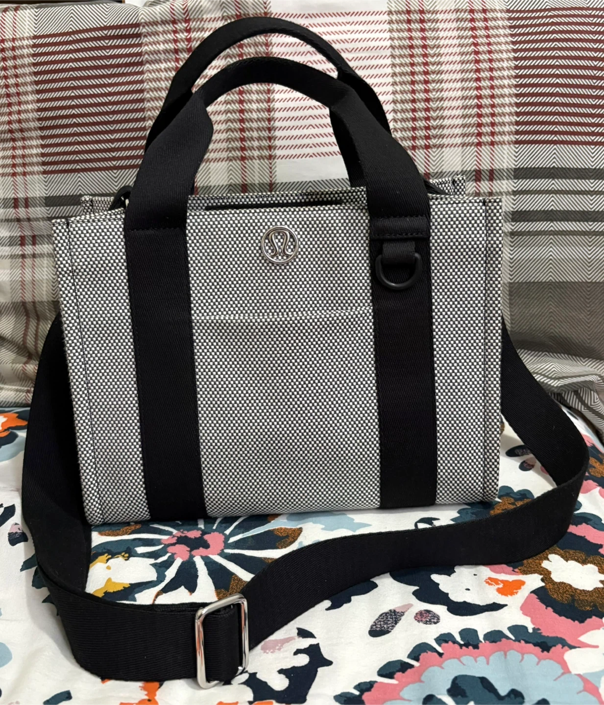 Lululemon Two tone Tote Canvas Mini Tote Bag