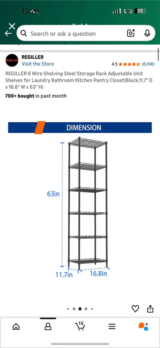 6-Tier Wire Shelf - photo 2