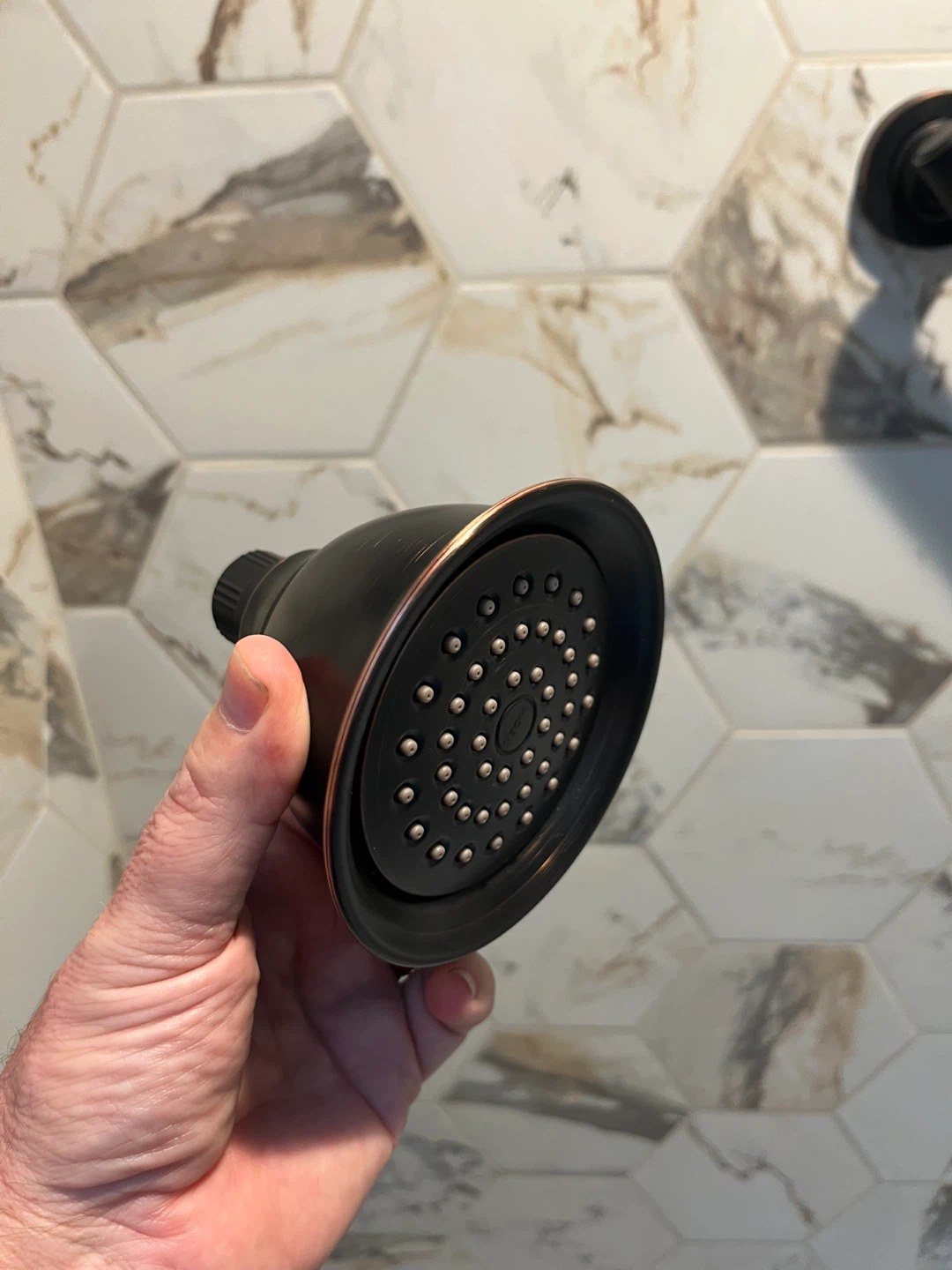 Oil Rubbed Bronze Shower Head and Faucet