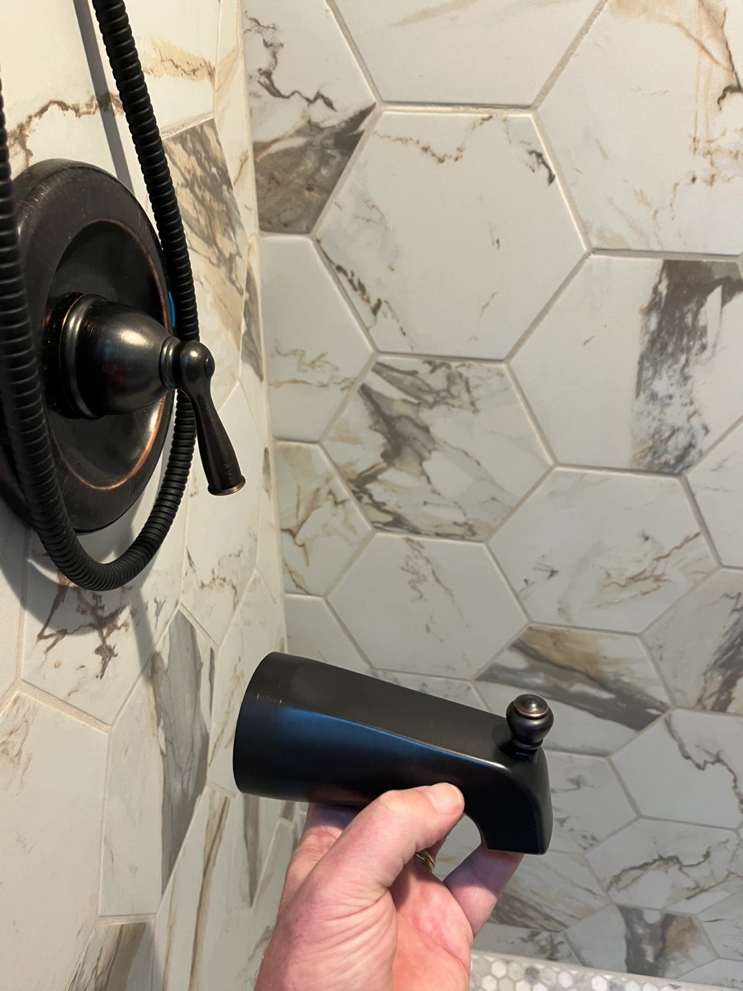 Oil Rubbed Bronze Shower Head and Faucet - photo 2