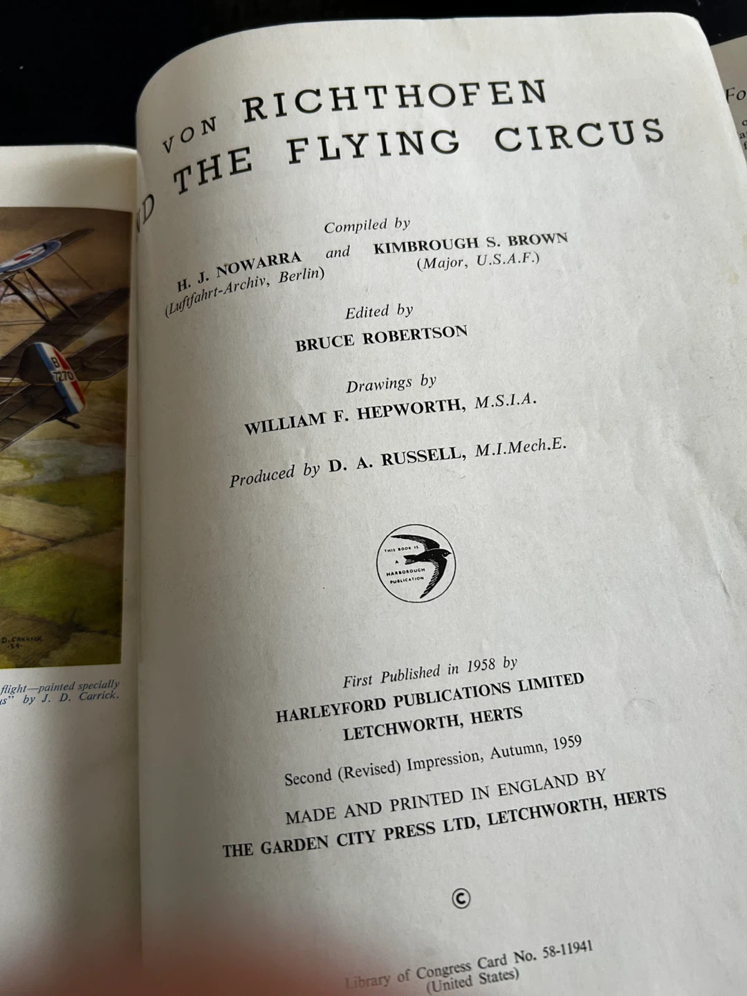 Von Richthofen and The Flying Circus Book