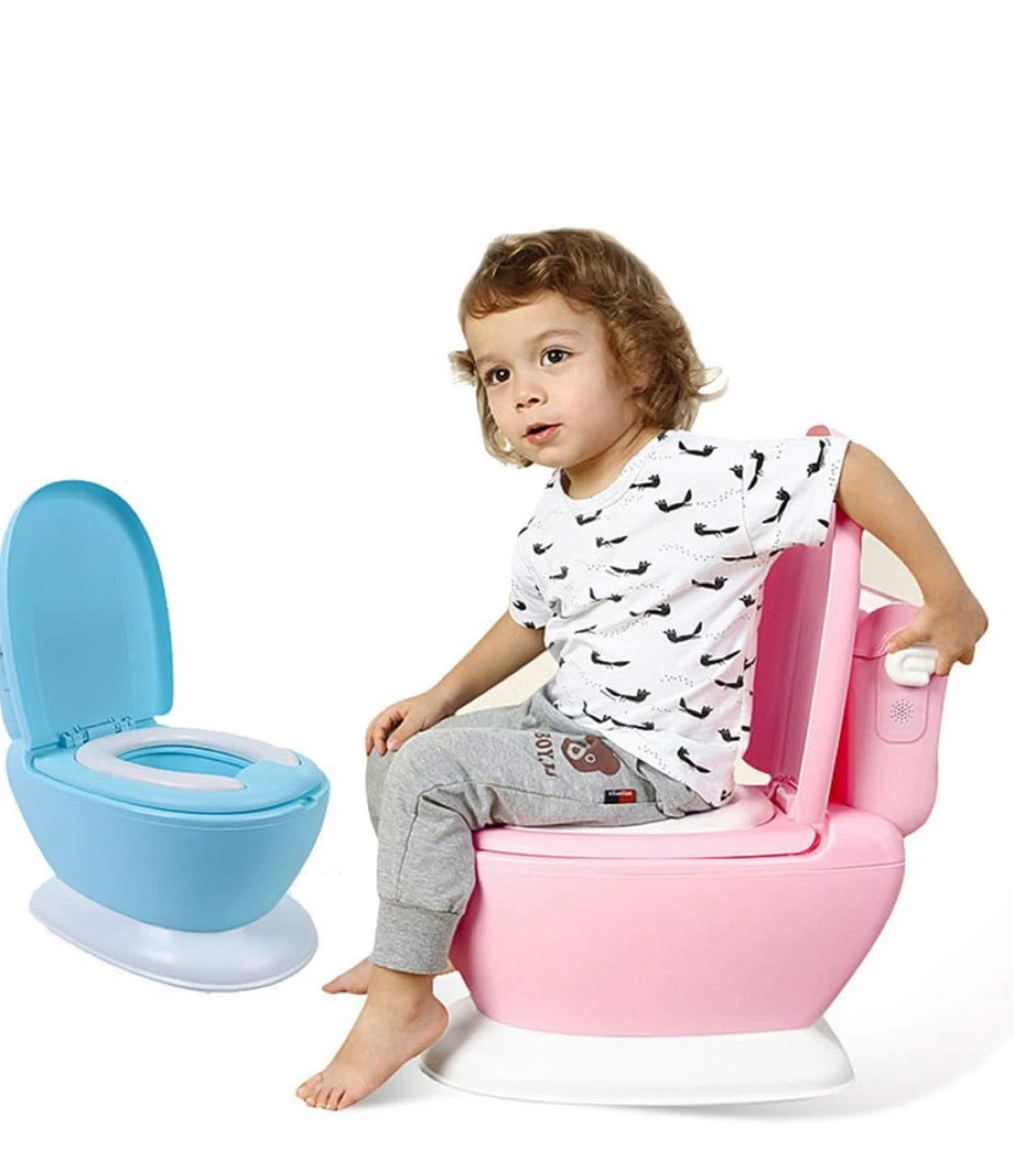 Kids' pink Potty Training Toilet