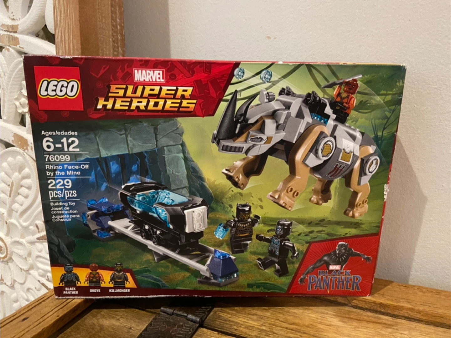 New Lego Rhino Face-Off by the Mine Black Panther