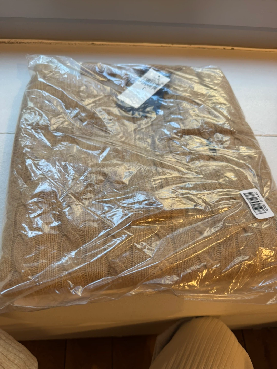 New Ralph Lauren Cable-Knit Quarter-Zip Sweater - L