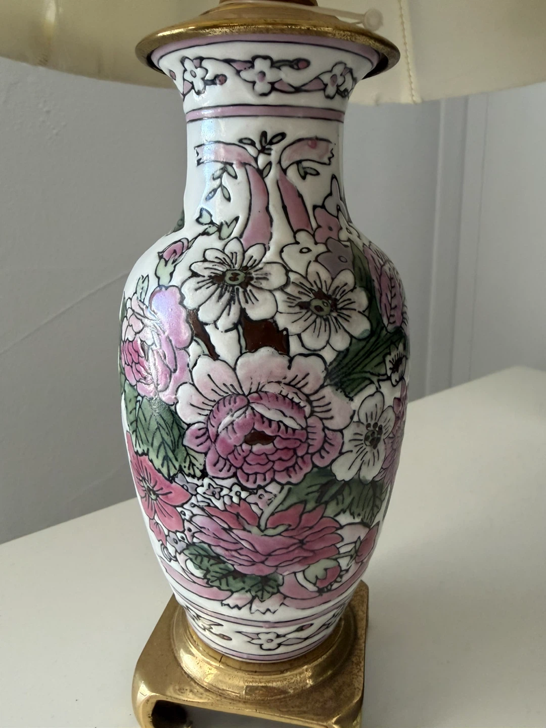 Floral Ceramic Table Lamp - photo 2