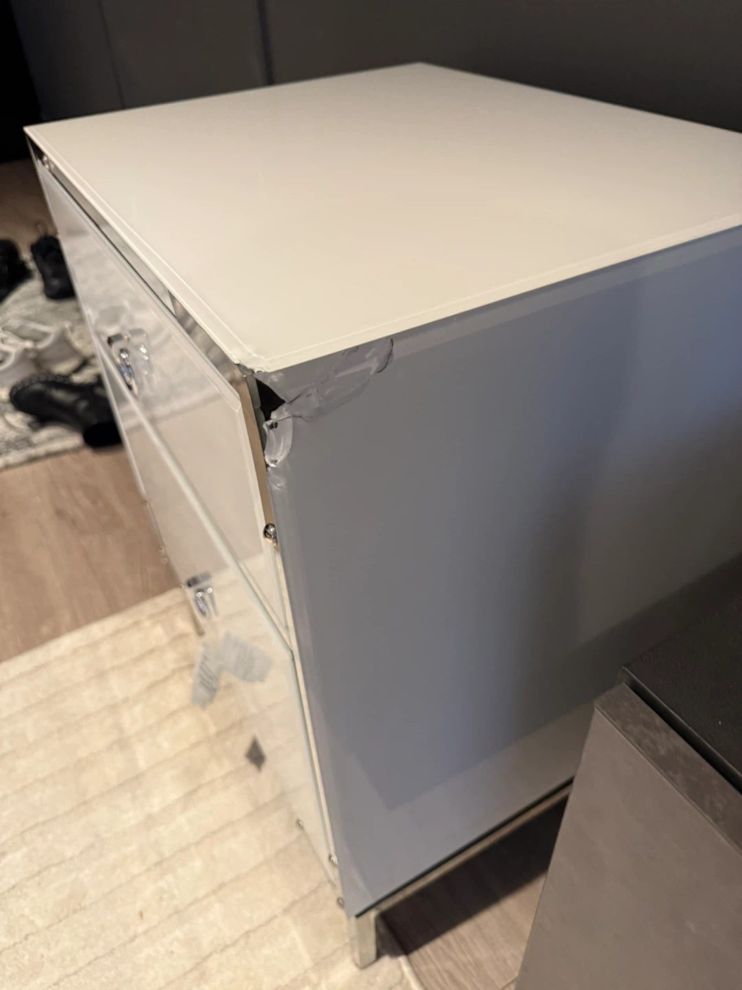 Brand New White 2-Drawer Nightstand - photo 3