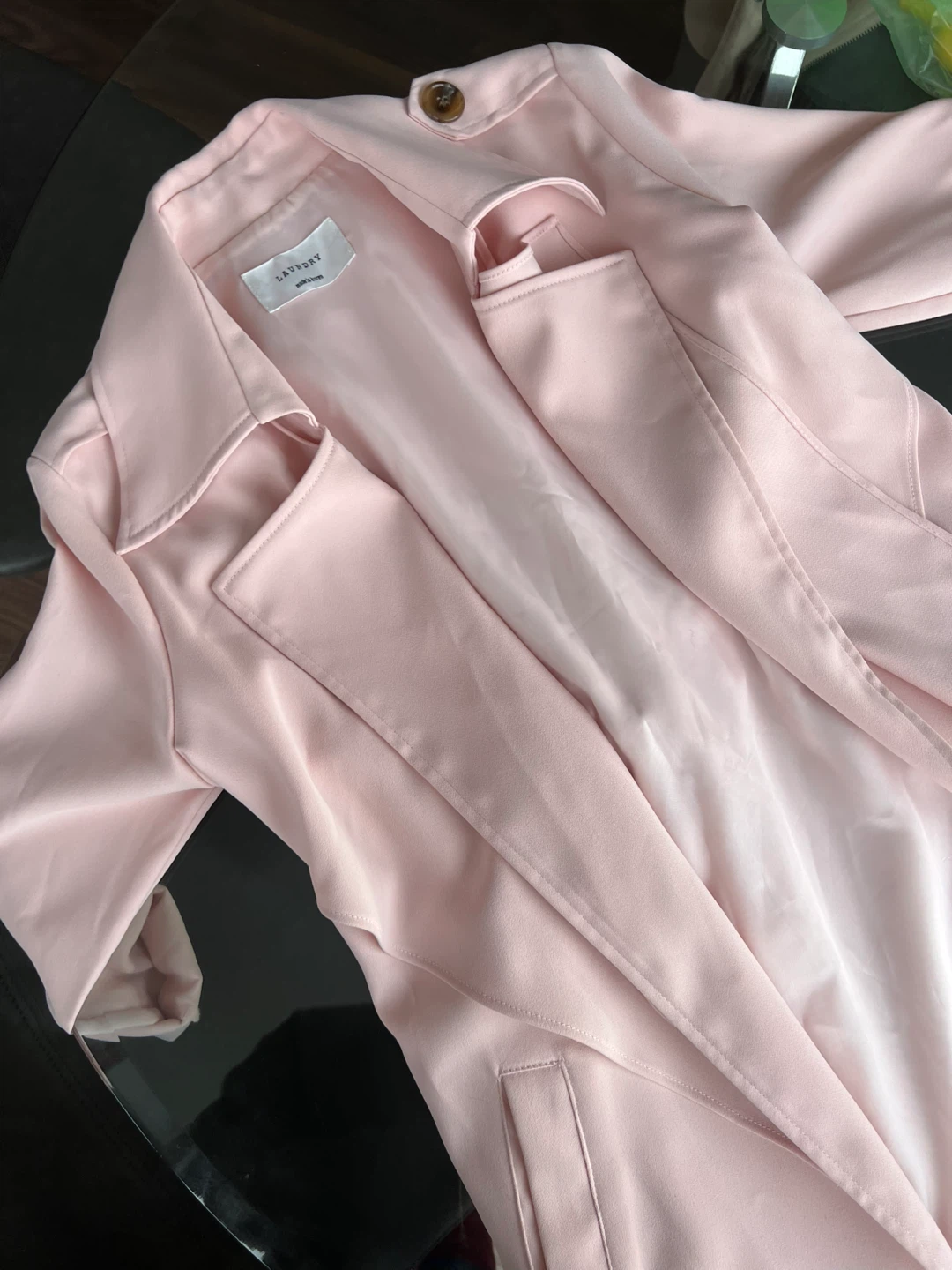 Pastel Pink Trench Coat - photo 2