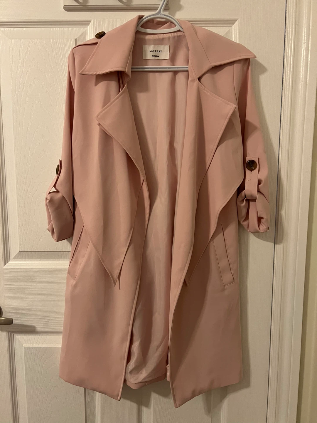 Pastel Pink Trench Coat