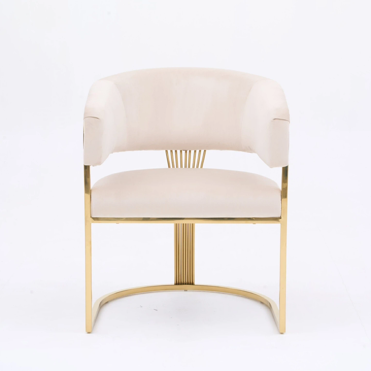 Black Velvet & Gold Accent Chair - photo 2