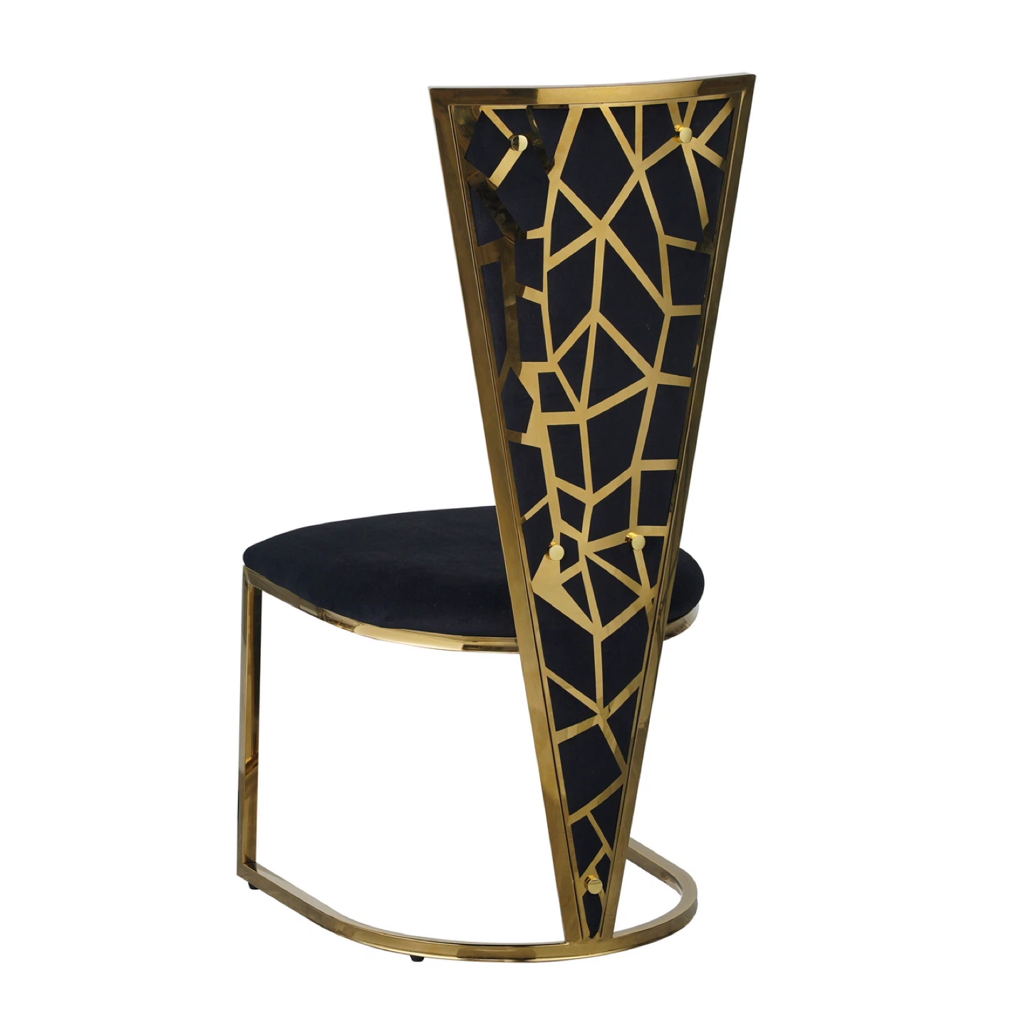 Gold & Black Accent Chair