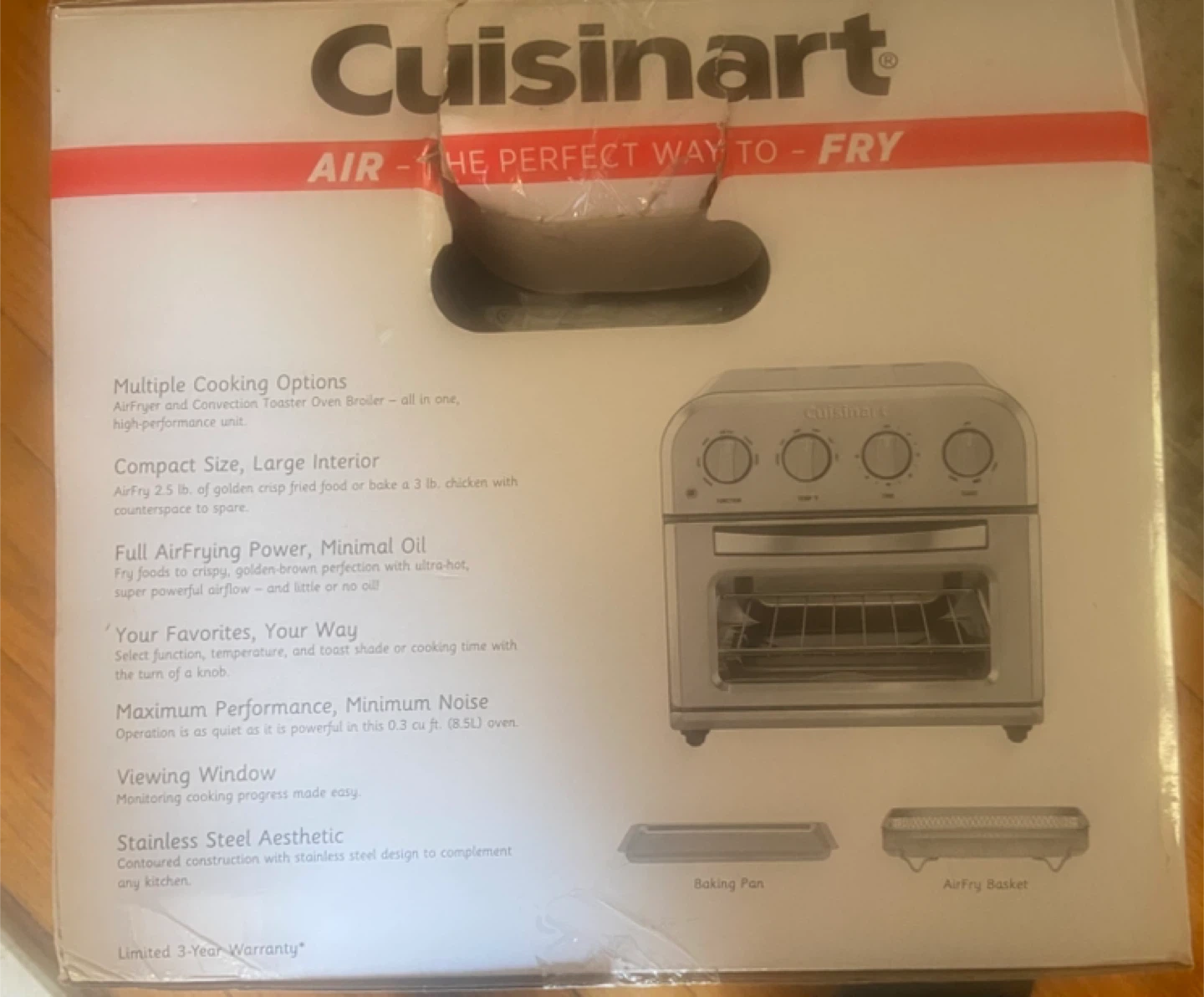 Cuisinart Compact Airfryer Toaster Oven - NEW - photo 3