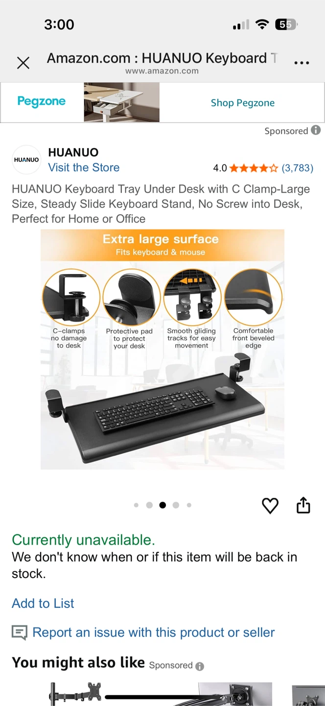 Keyboard Tray (Under Desk) - photo 2