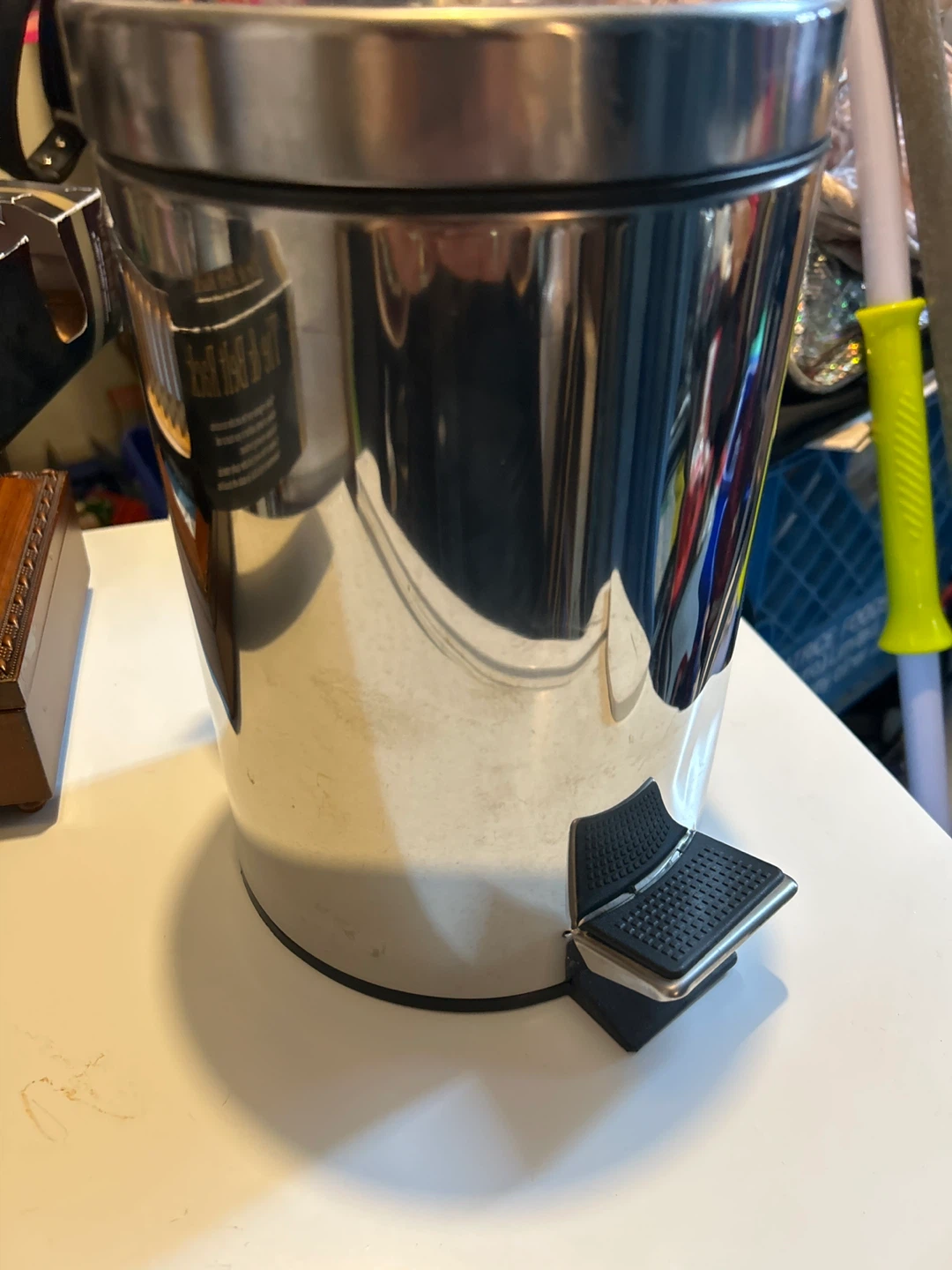 Stainless Steel Step-On Trash Can - photo 2