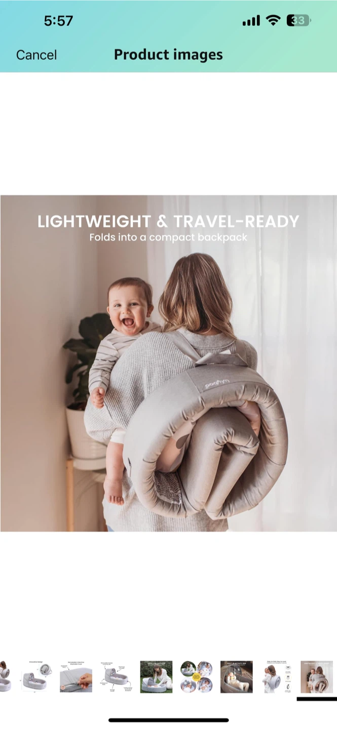 Lulyboo Bassinet To Go - Portable Baby Bed - photo 3