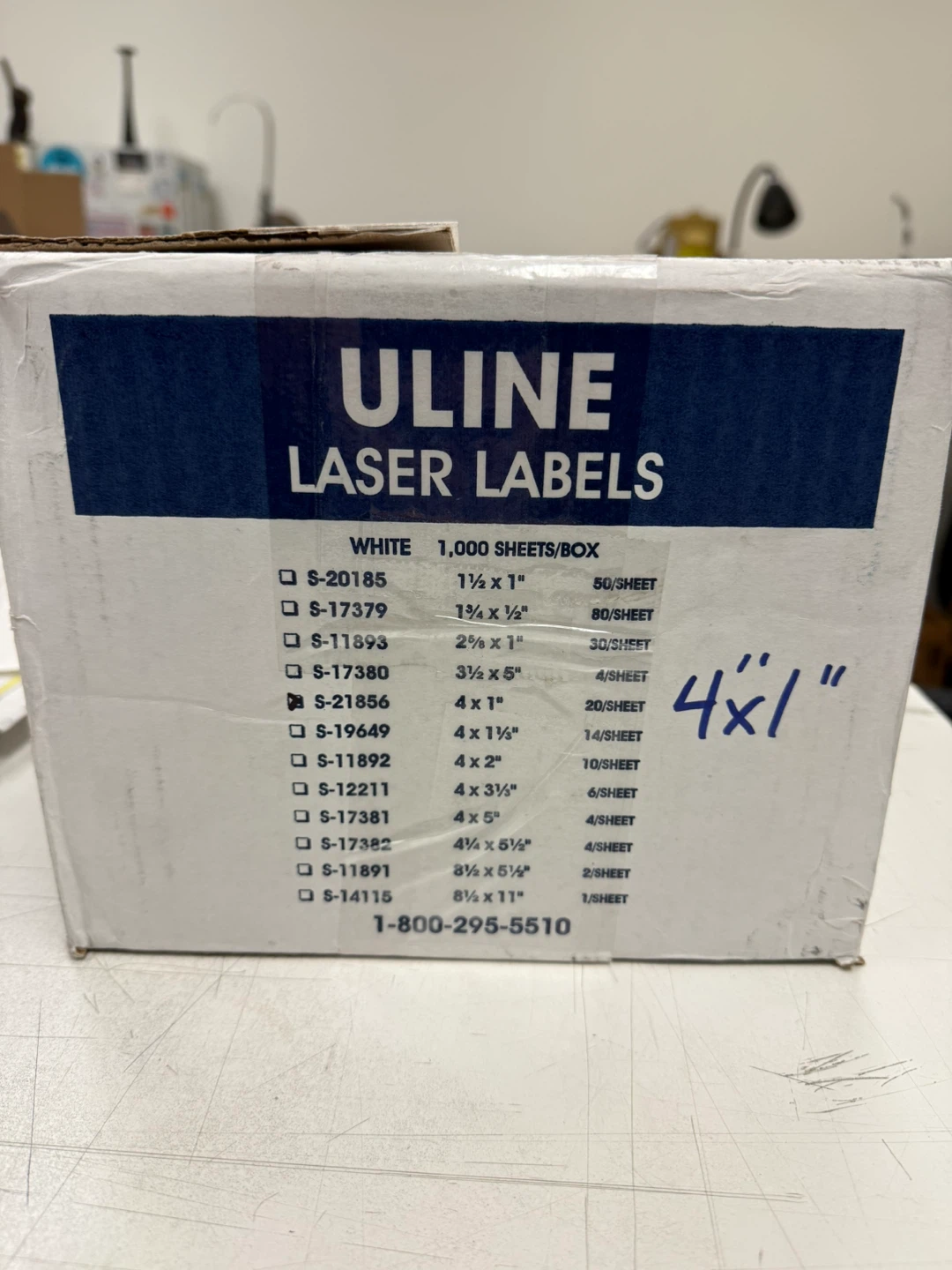 4” X 1” Laser Labels - 500 Sheets by Uline - photo 3