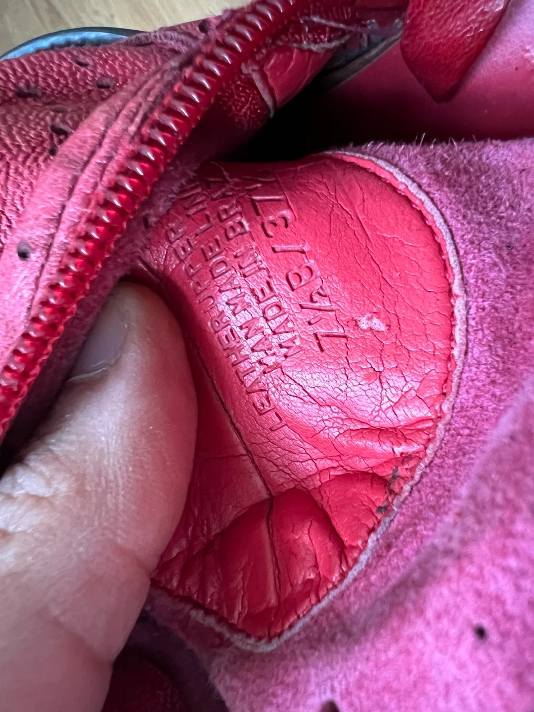 BCBGIRLS Red Leather Boots Size 7 - photo 3