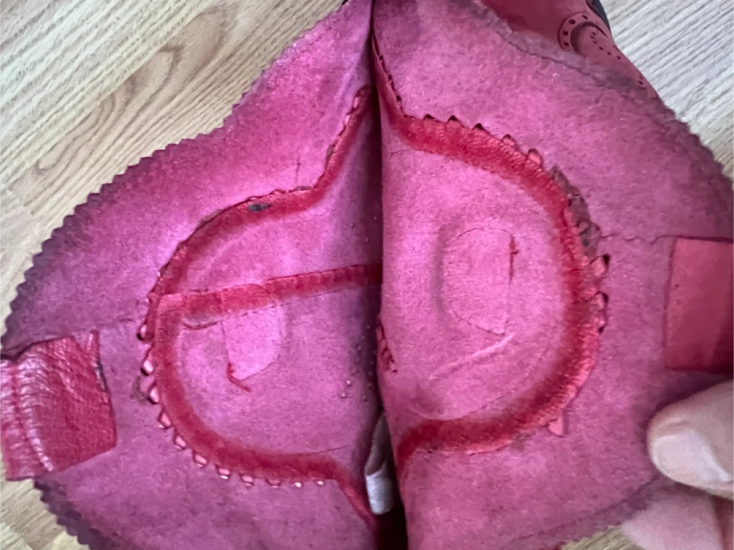 BCBGIRLS Red Leather Boots Size 7 - photo 5