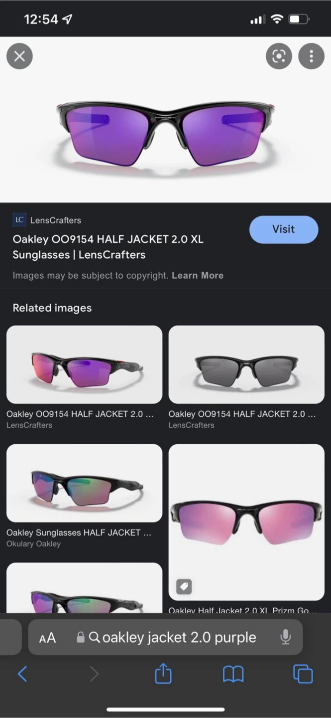 Oakley OO9154 Half Jacket 2.0 XL Purple Sunglasses
