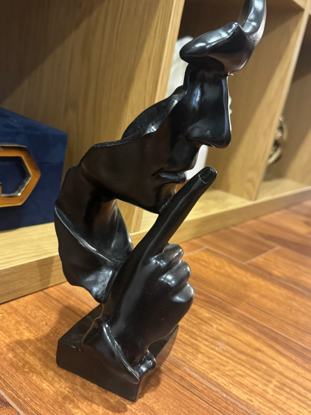 Black "The Silent Man" Statue