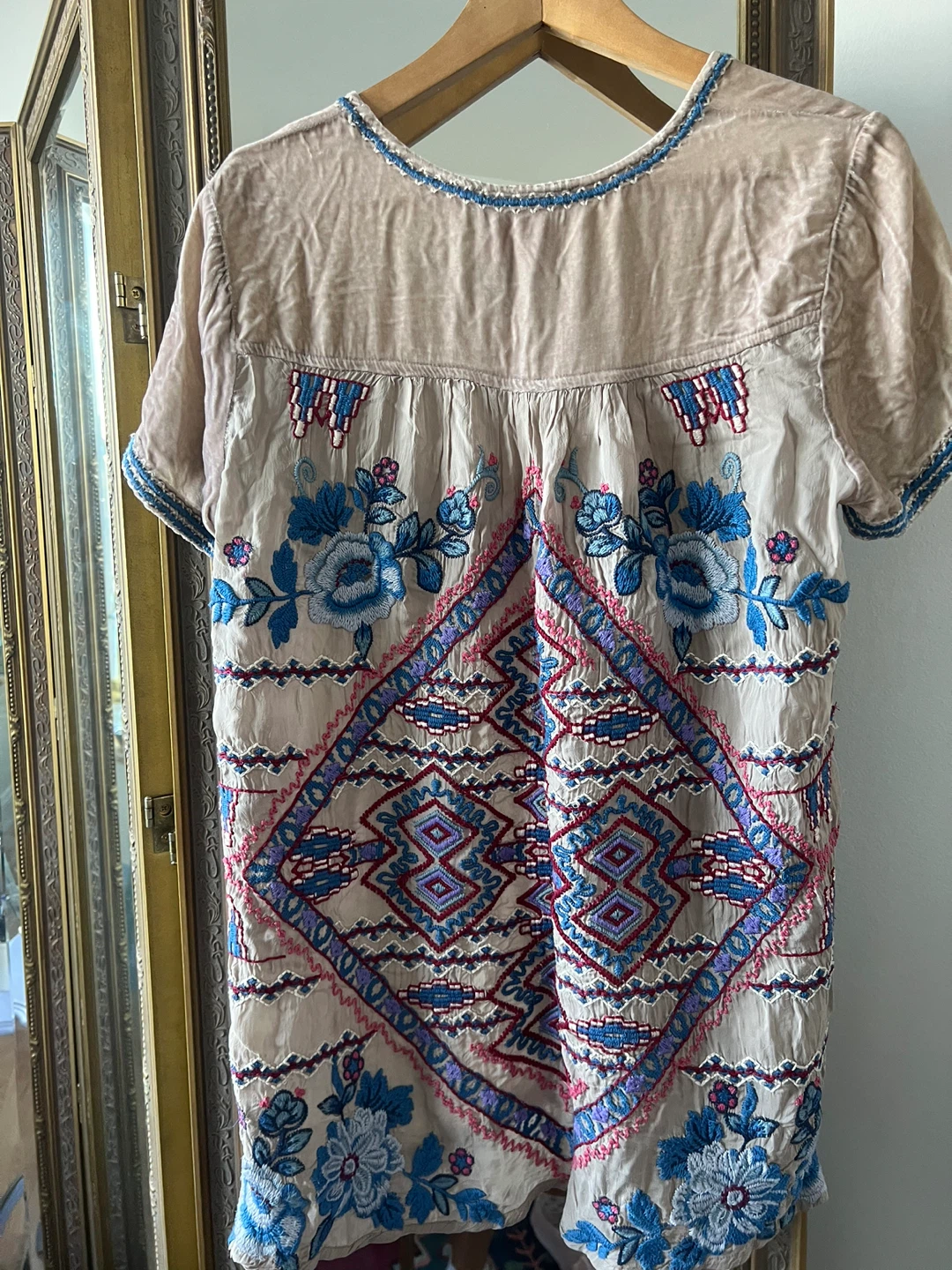 Johnny Was Embroidered Tunic Top