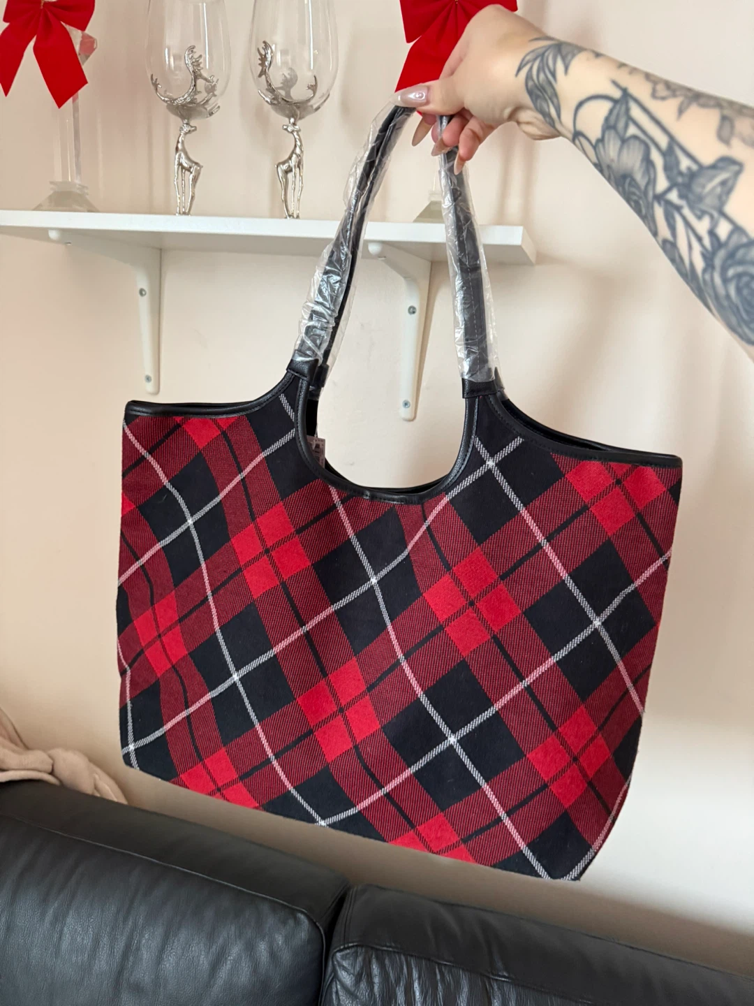 Victoria's Secret Plaid Tote Bag - photo 2