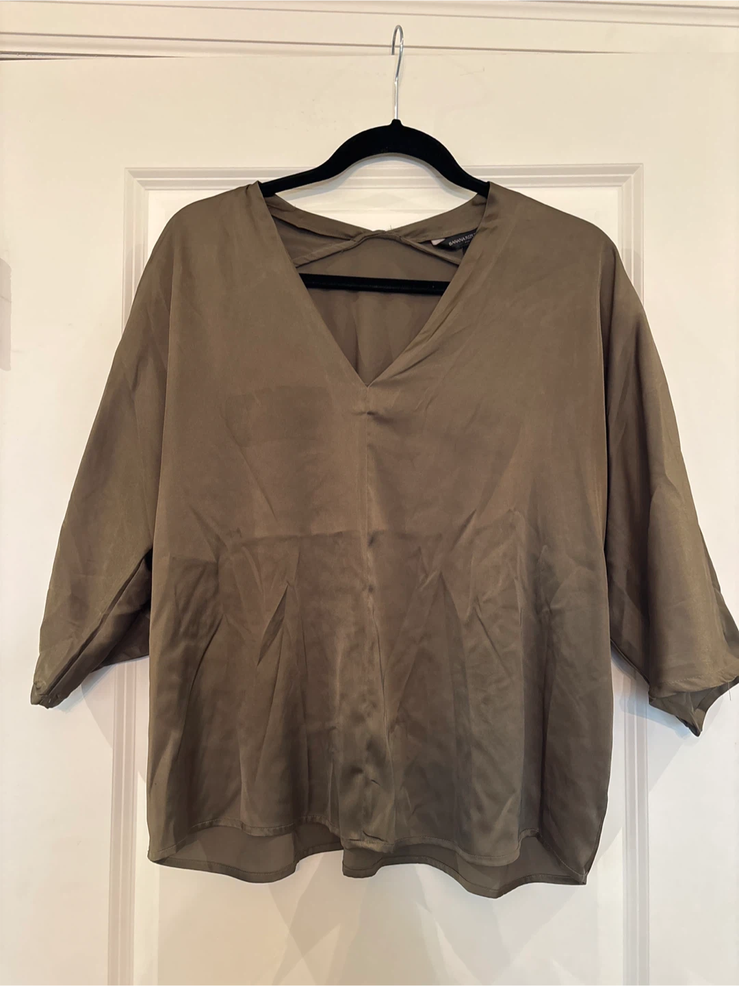 Banana Republic Olive Green Blouse - Size M
