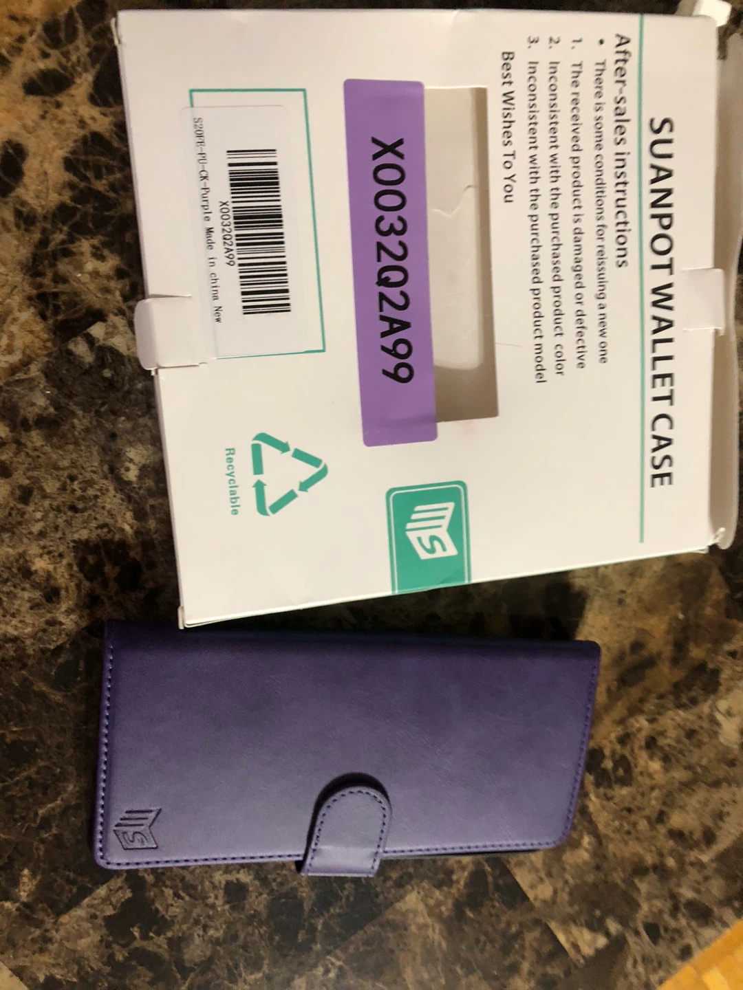 SUANPOT S20 ,Wallet Case - Purple - photo 3