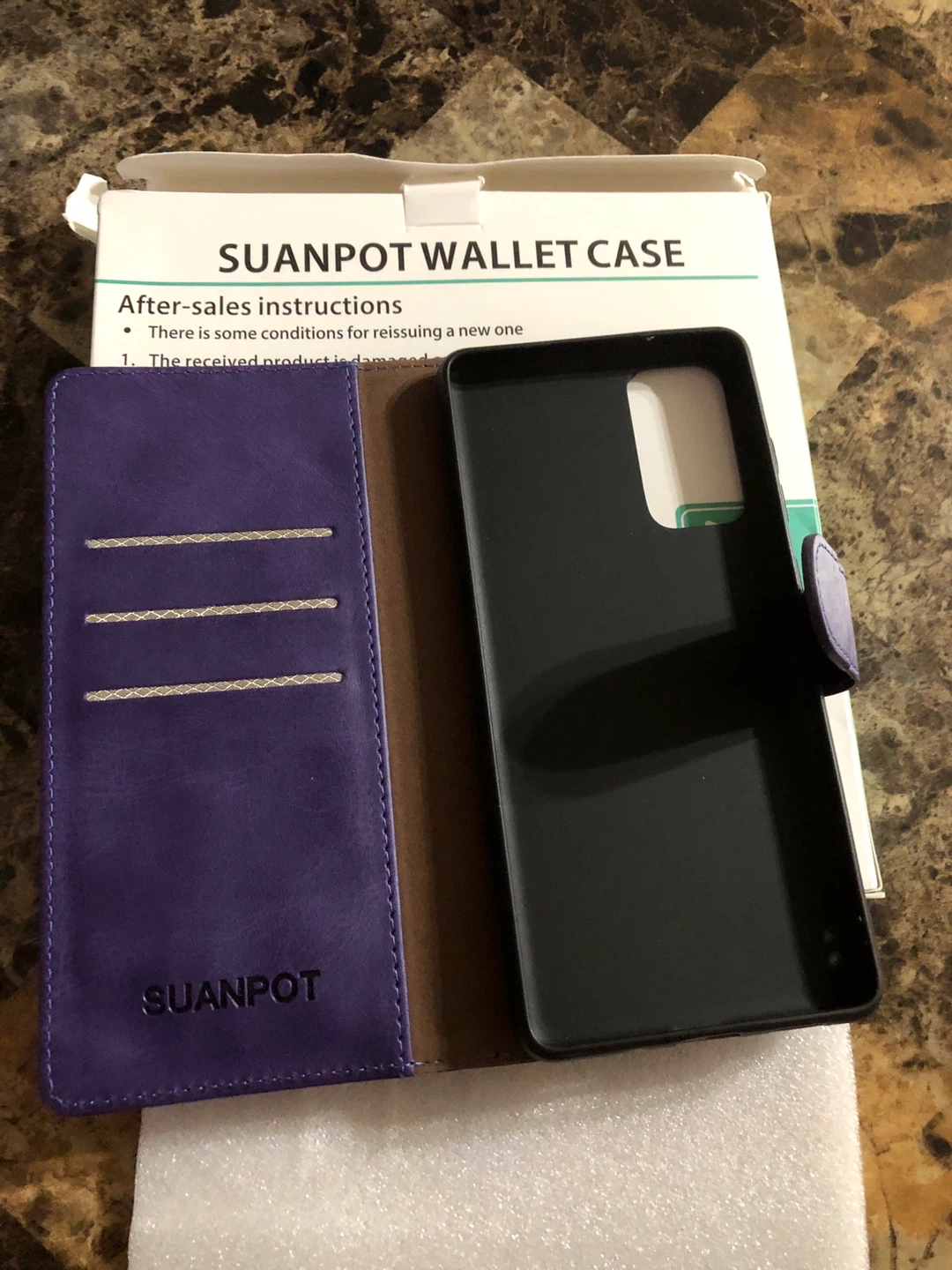 SUANPOT S20 ,Wallet Case - Purple